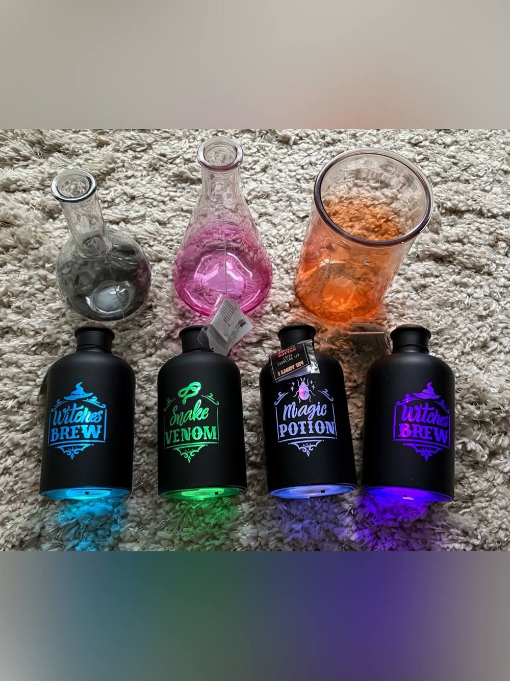Target 2021 LED Lighted Bottles and Lab Bottles NWT